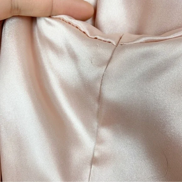 STAND STUDIO Fausta Jacket Faux Fur Colorblock Double Breasted Waist Tie M - Picture 12 of 16